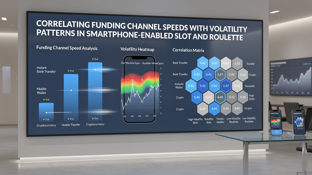 Grafik illustriert Auswirkungen schneller Zahlungen auf mobile Roulette- und Slot-Sitzungen
