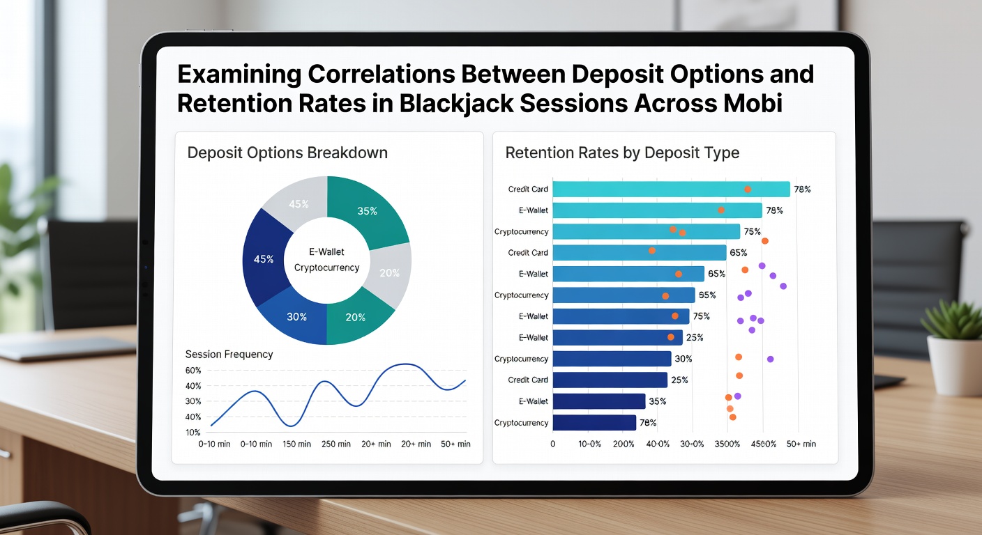 Darstellung von Retentionsraten in Blackjack-Sessions mit Fokus auf mobile Einzahlungsmethoden und Korrelationen