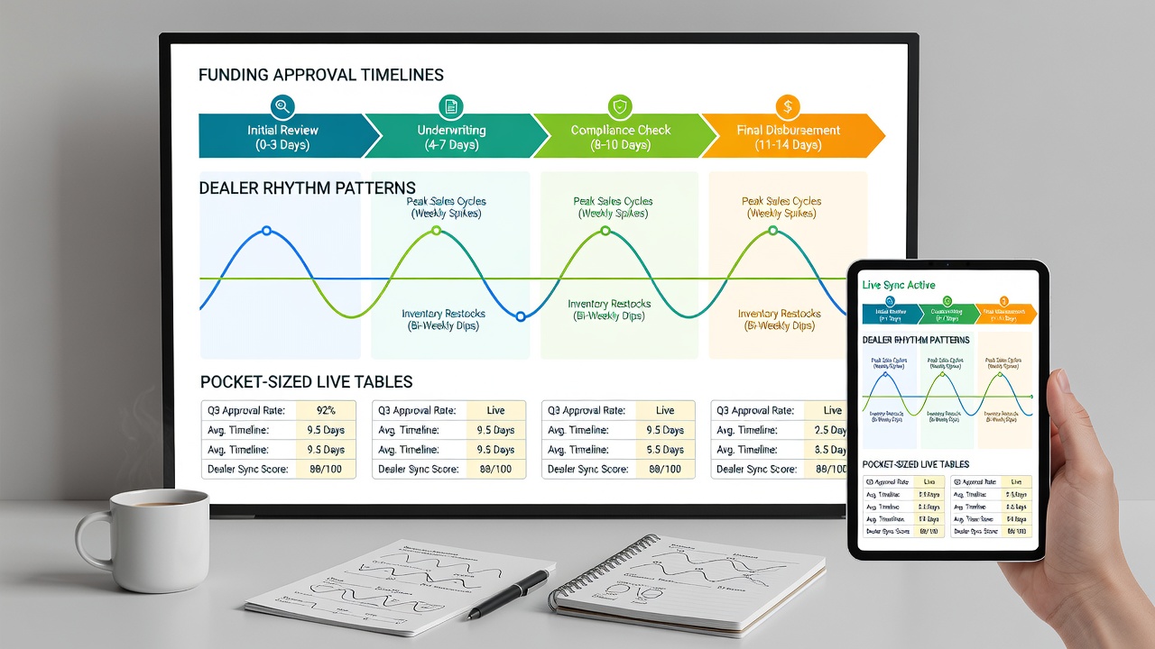 Visualisierung von Rhythmusmustern und Genehmigungsintervallen in Live-Tisch-Apps