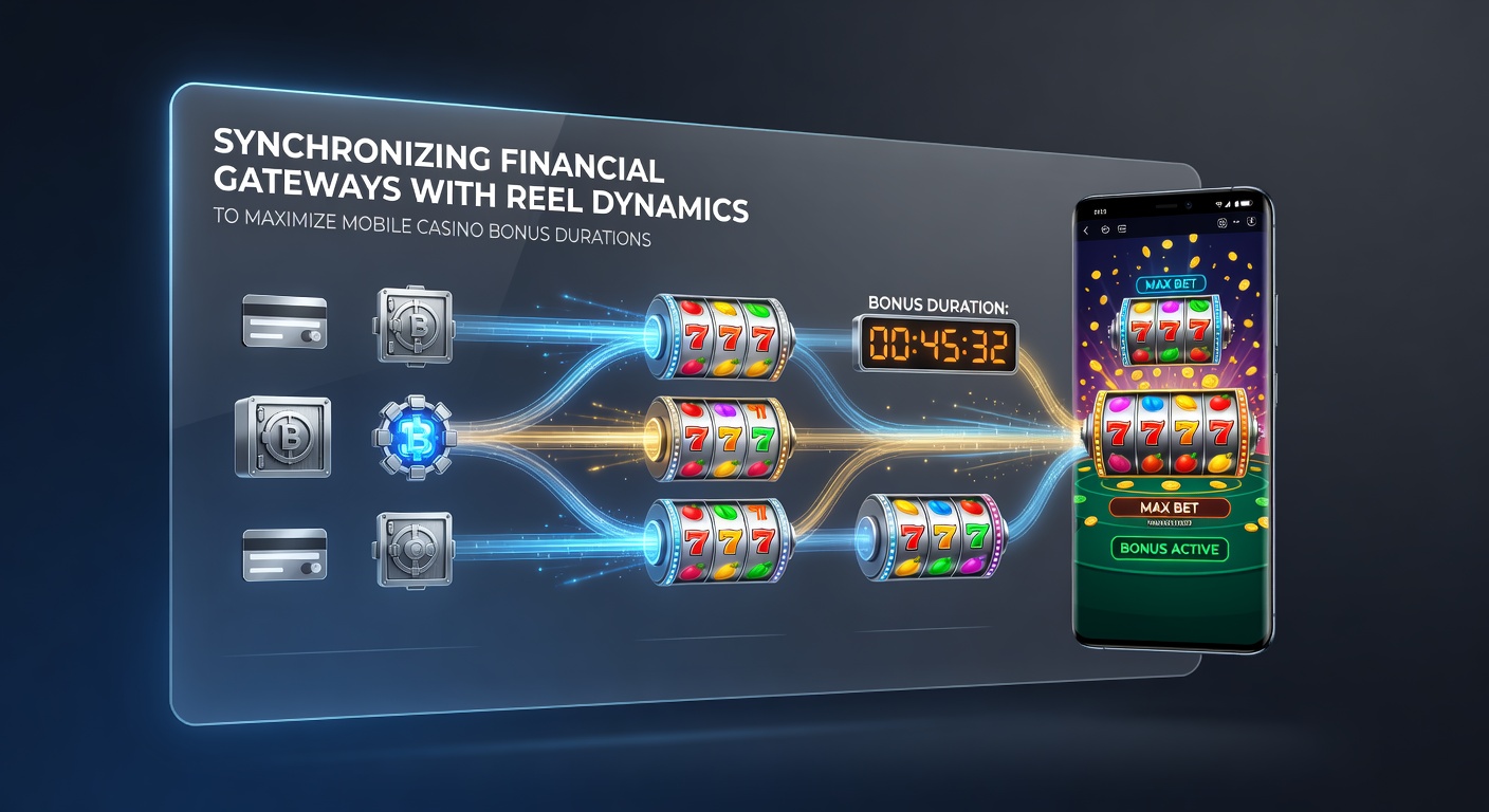 Mobile Casino-Oberfläche mit integrierten Zahlungs- und Spielmechanik-Synchronisationselementen